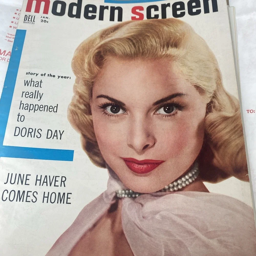 1954 JANUARY MODERN SCREEN MAGAZINE - JANET‎ LEIGH COVER -